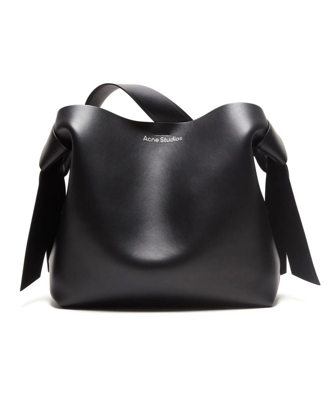 ACNE STUDIOS Черная кожаная сумка тоут, фото 2