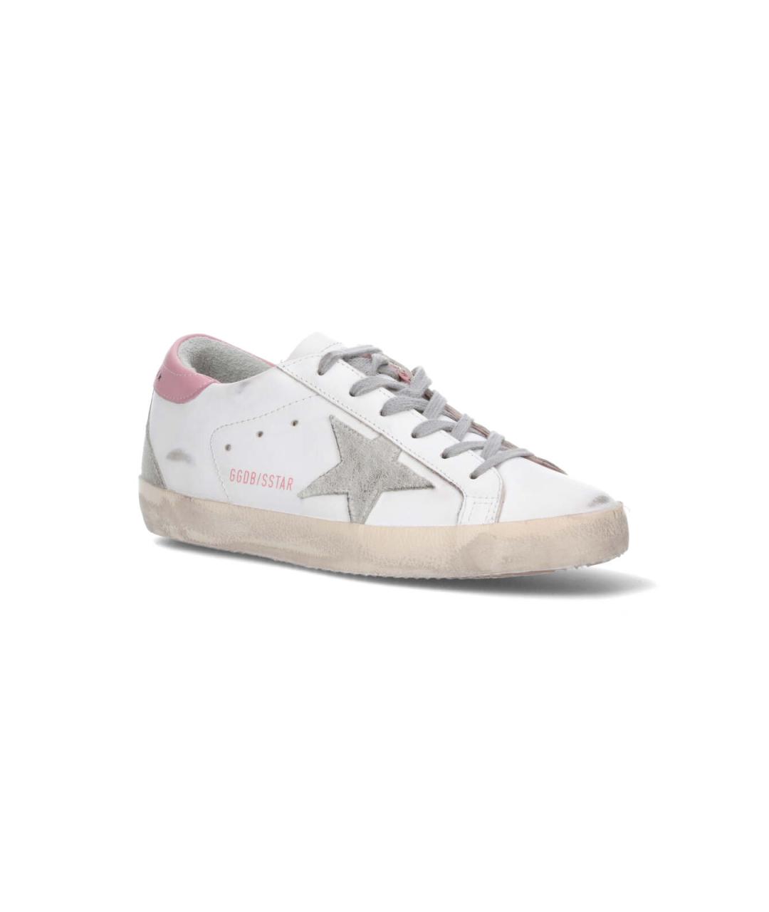 GOLDEN GOOSE DELUXE BRAND Белые кожаные кроссовки, фото 2