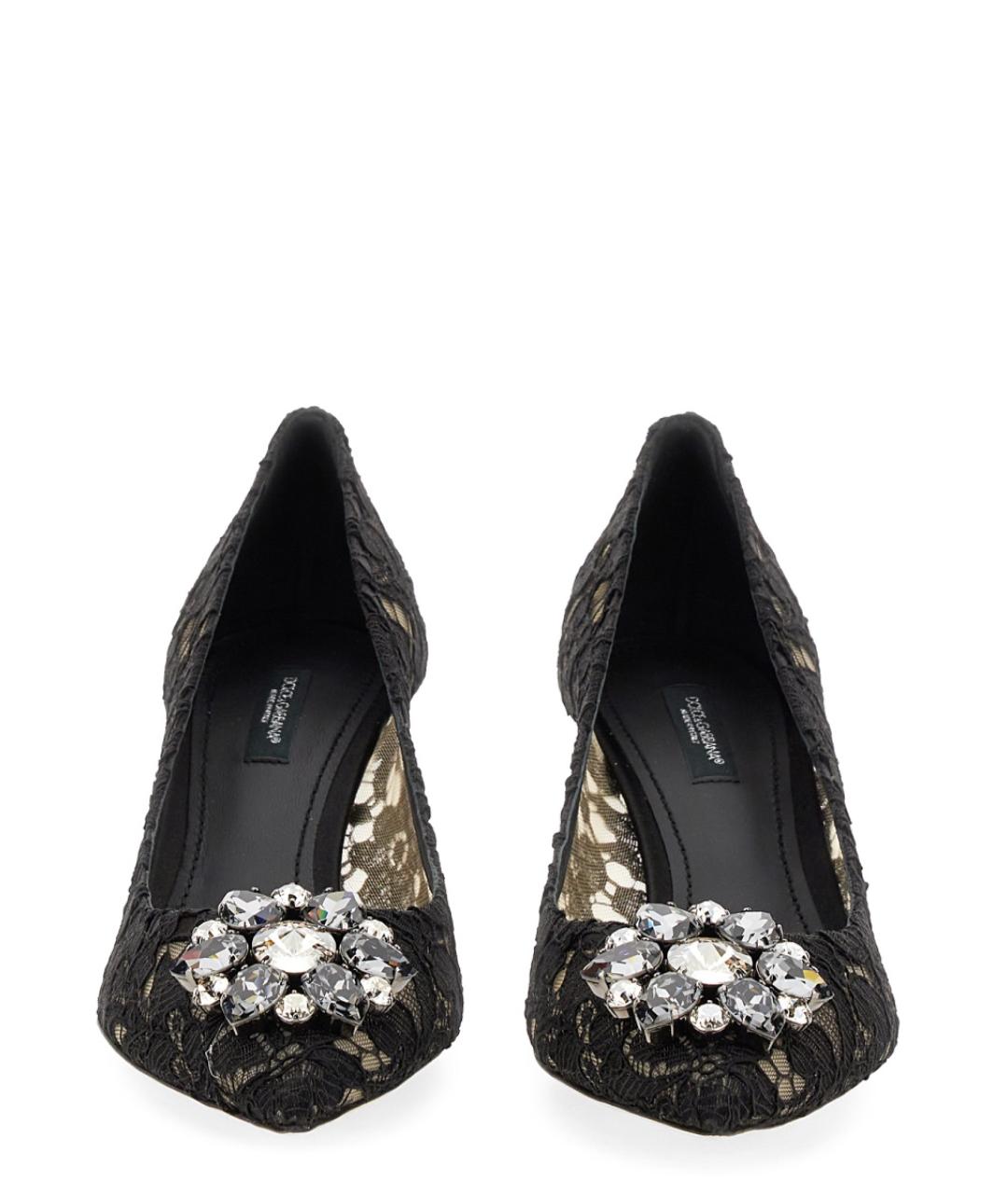 DOLCE&GABBANA Черные текстильные туфли, фото 3