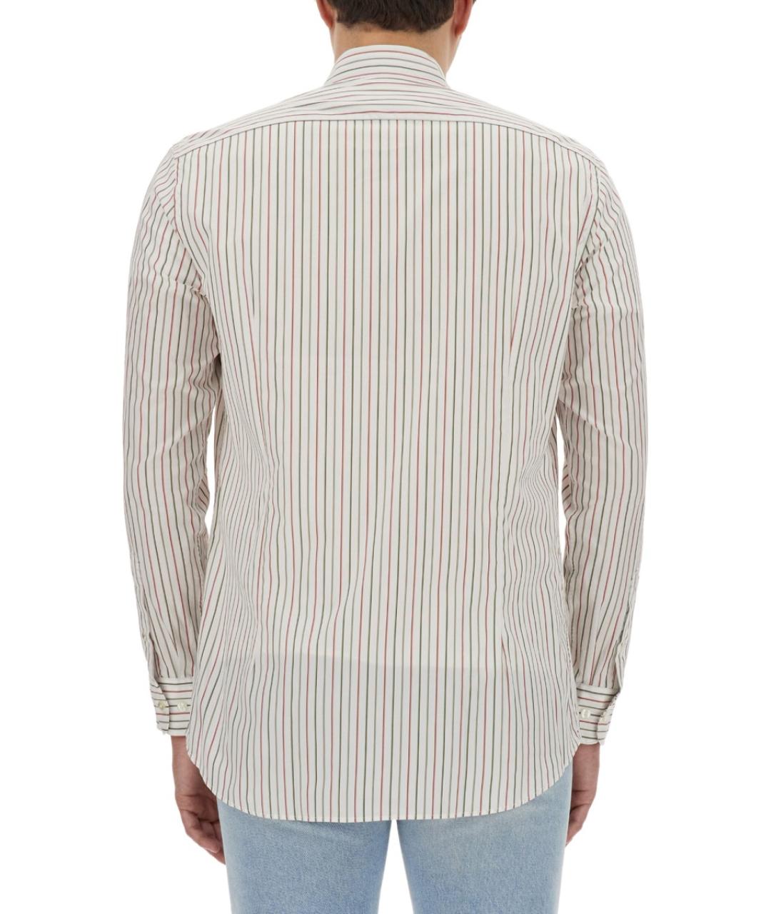 ETRO Белая хлопковая кэжуал рубашка, фото 5