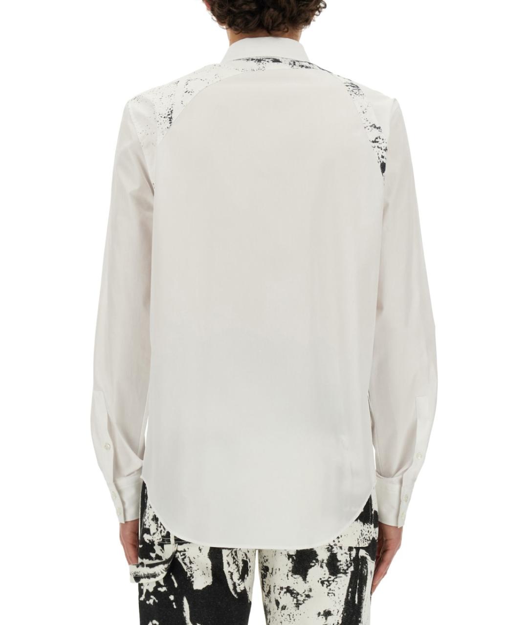 ALEXANDER MCQUEEN Белая хлопковая кэжуал рубашка, фото 4