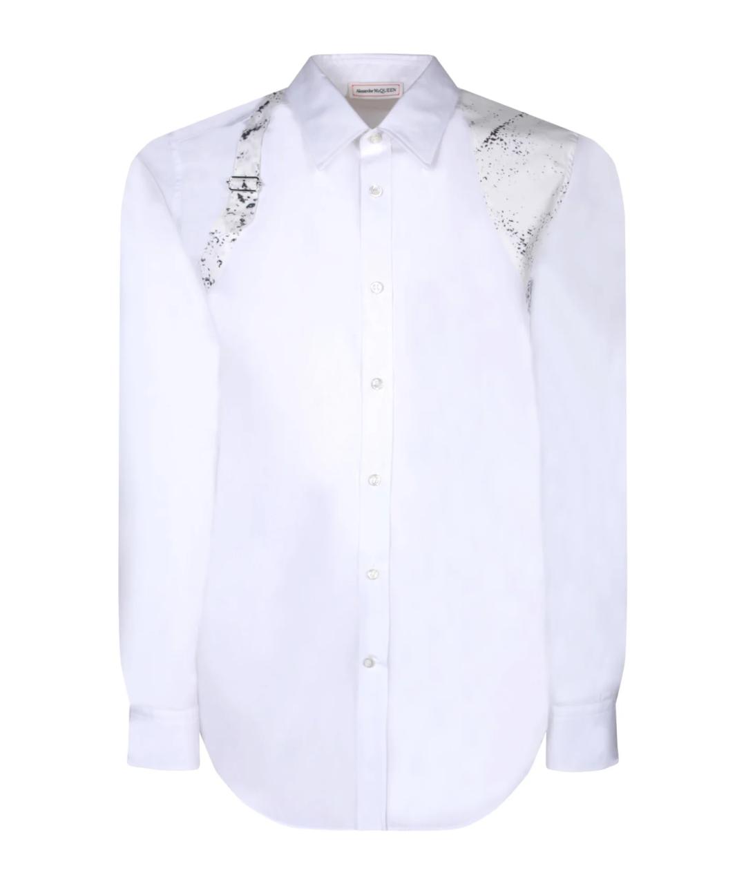 ALEXANDER MCQUEEN Белая хлопковая кэжуал рубашка, фото 1