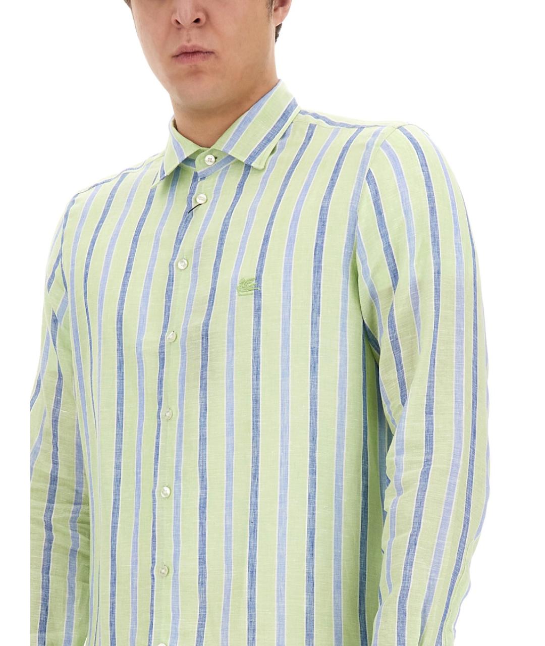 ETRO Мульти льняная кэжуал рубашка, фото 5