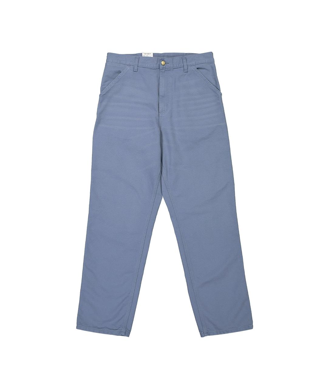 CARHARTT WIP Синие хлопковые повседневные брюки, фото 1