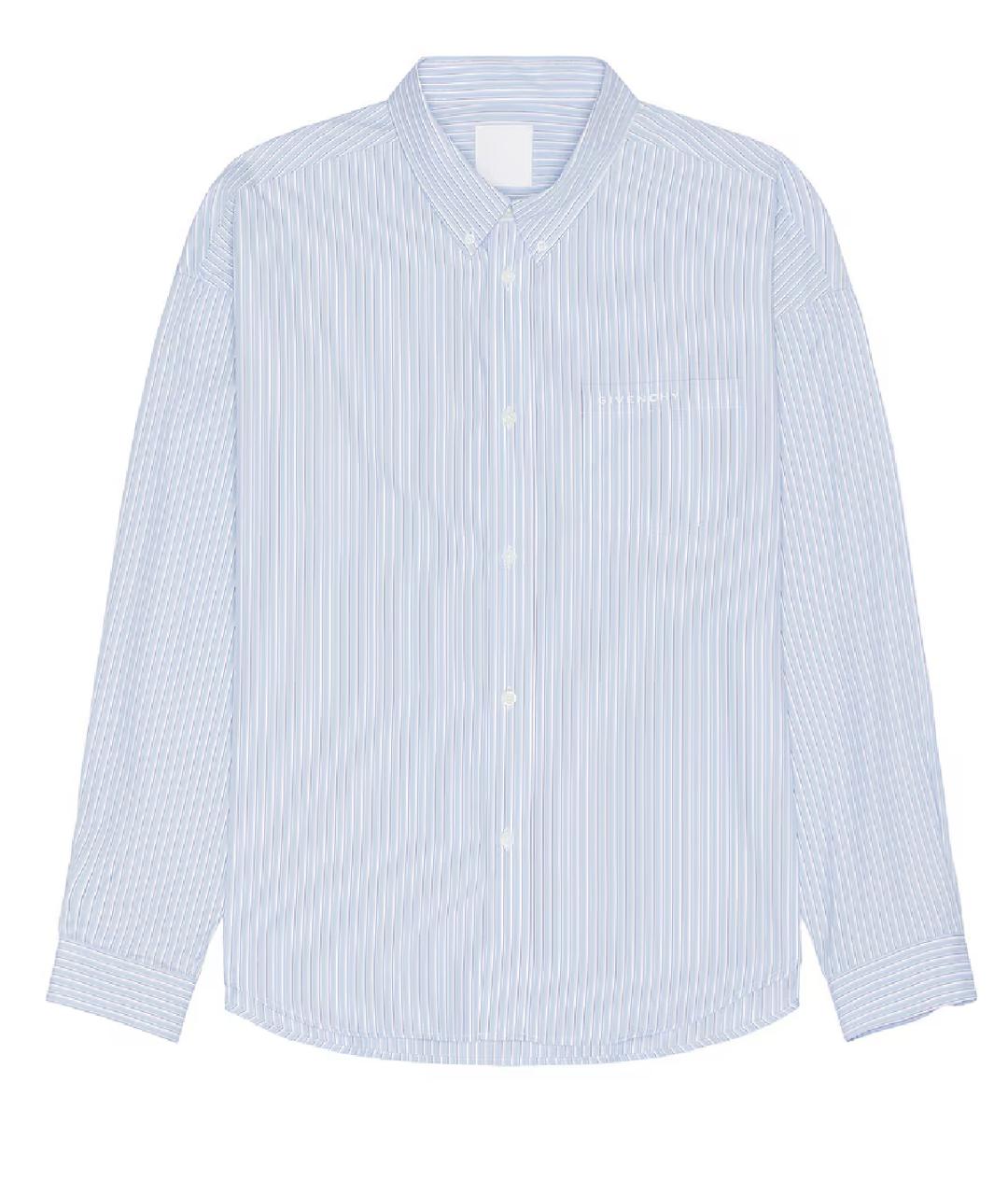 GIVENCHY Голубая хлопковая кэжуал рубашка, фото 1