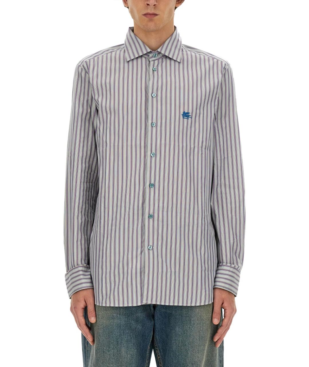 ETRO Мульти хлопковая кэжуал рубашка, фото 4