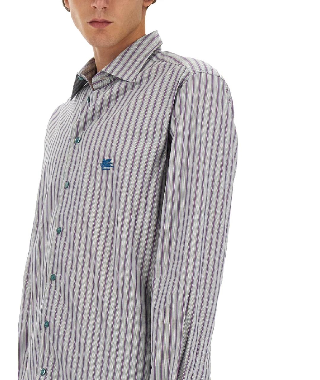 ETRO Мульти хлопковая кэжуал рубашка, фото 3