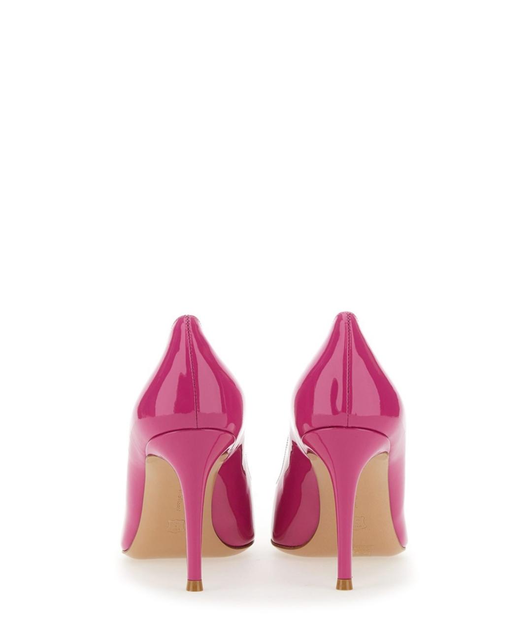 GIANVITO ROSSI Фуксия кожаные туфли, фото 4
