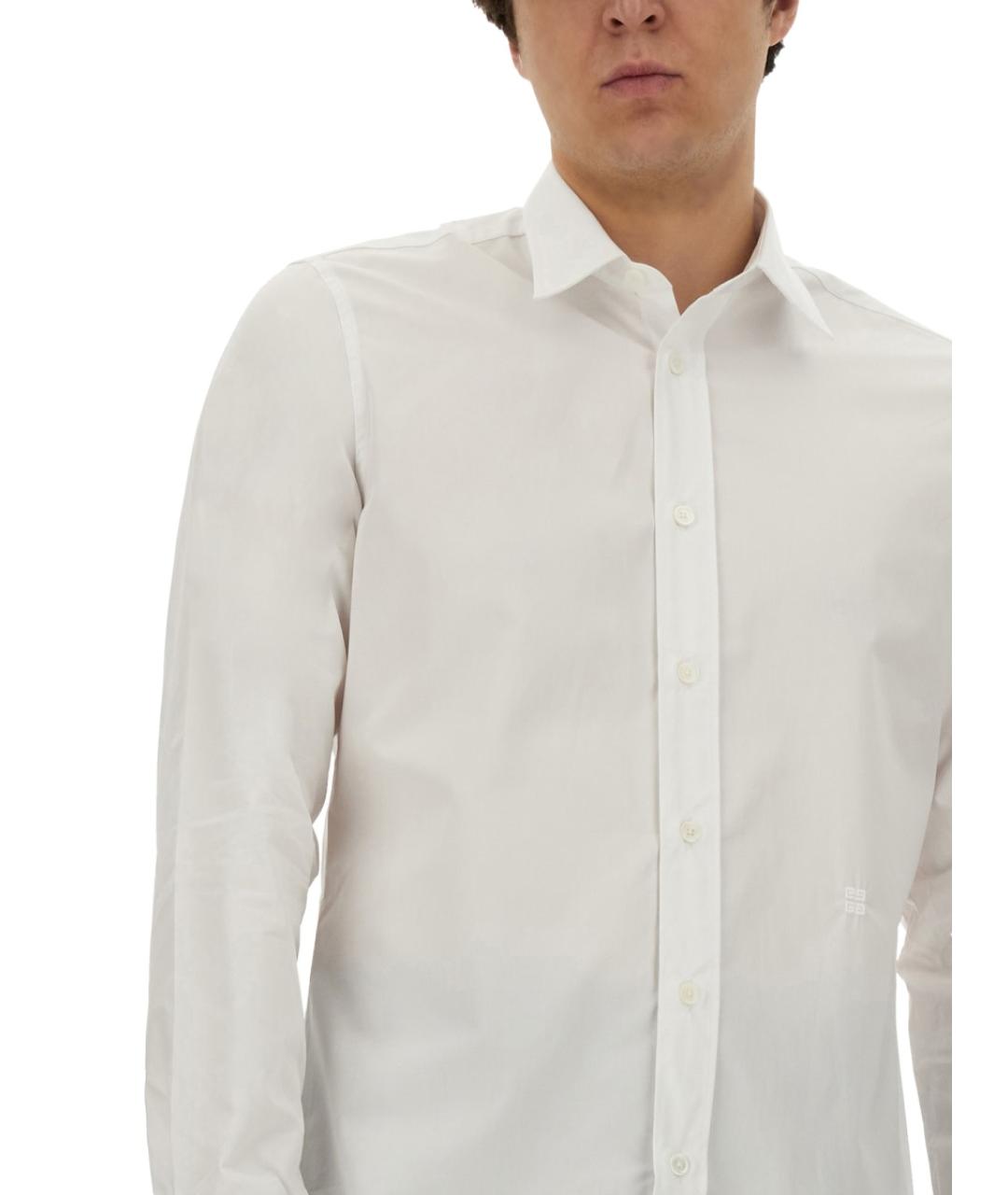 GIVENCHY Белая хлопковая кэжуал рубашка, фото 5