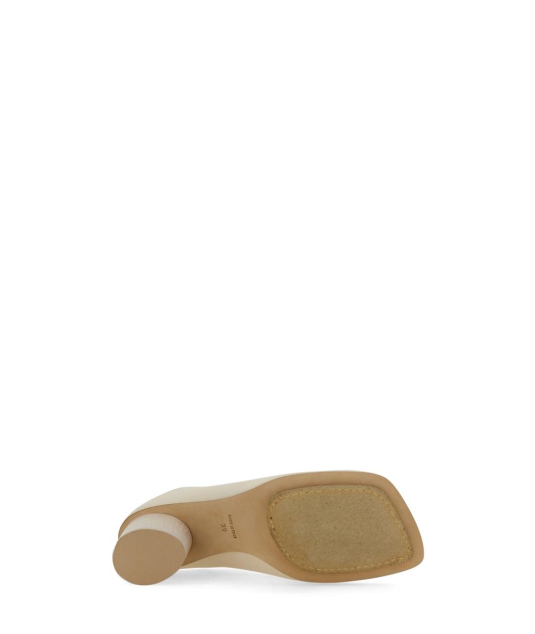 UMA WANG Белые кожаные туфли, фото 6