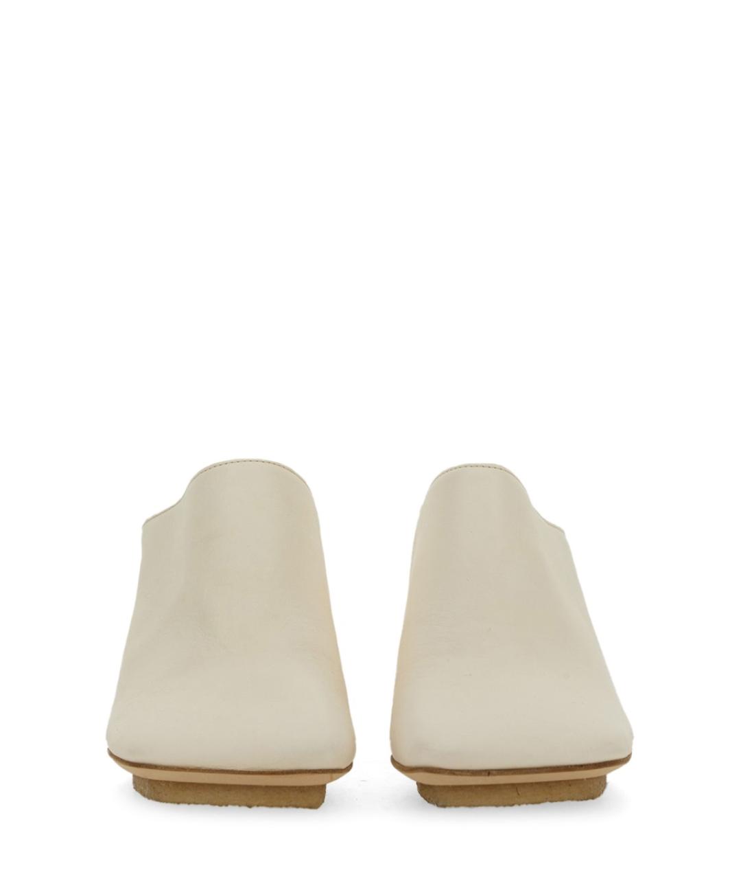 UMA WANG Белые кожаные туфли, фото 5