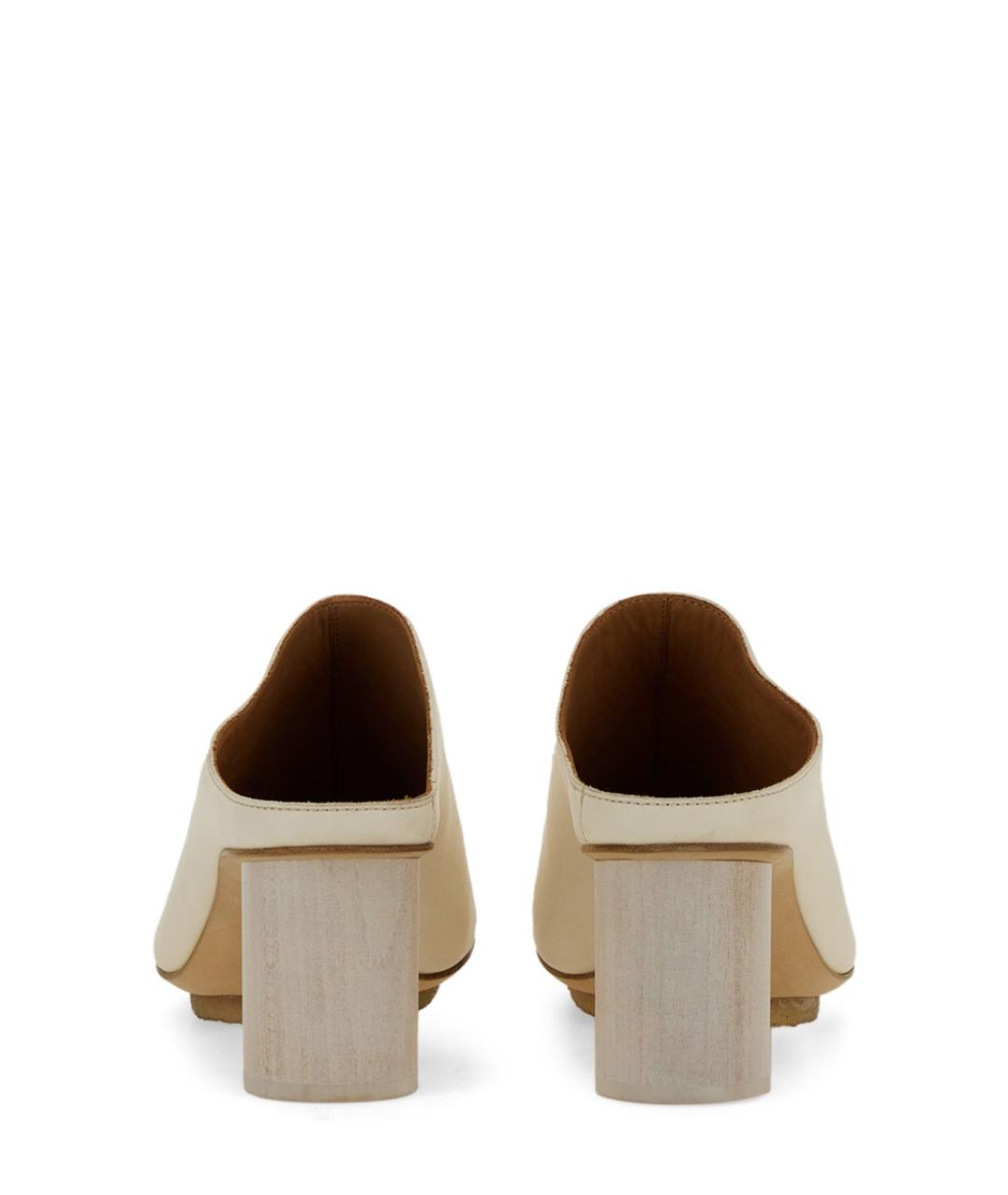 UMA WANG Белые кожаные туфли, фото 4