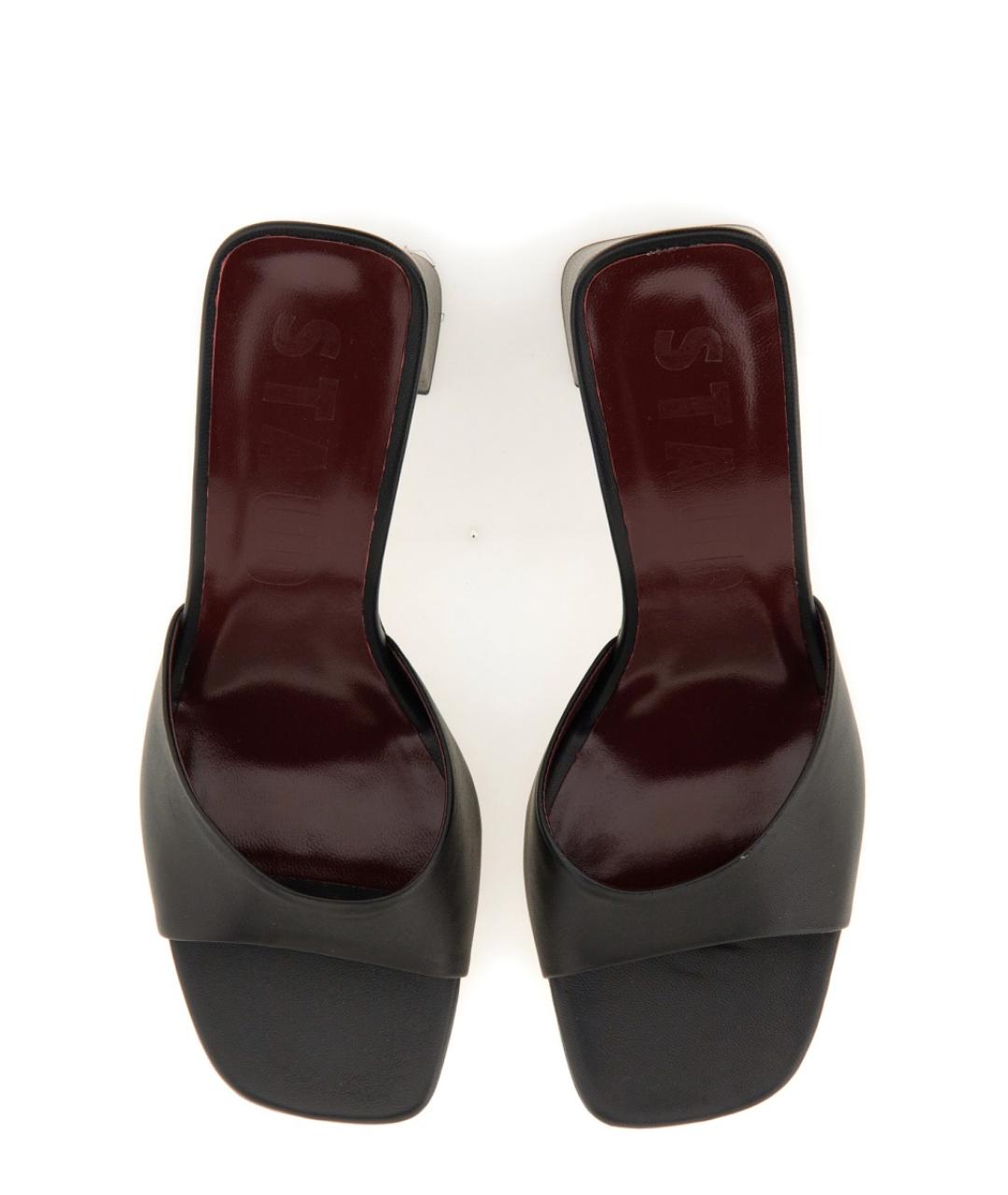 STAUD Черные кожаные туфли, фото 5