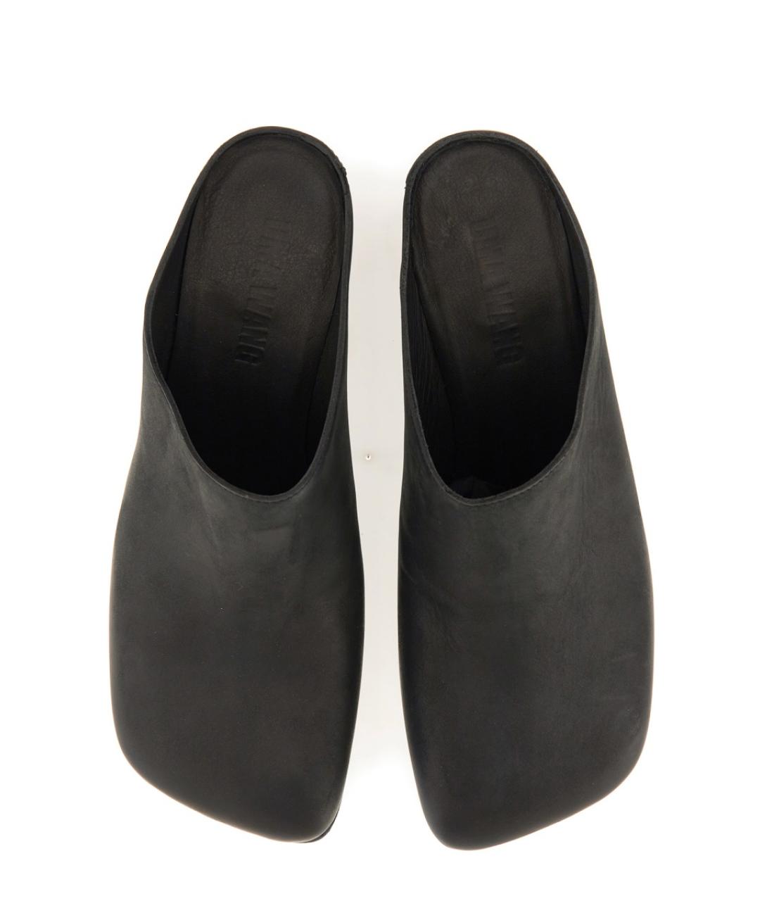 UMA WANG Черные кожаные туфли, фото 2