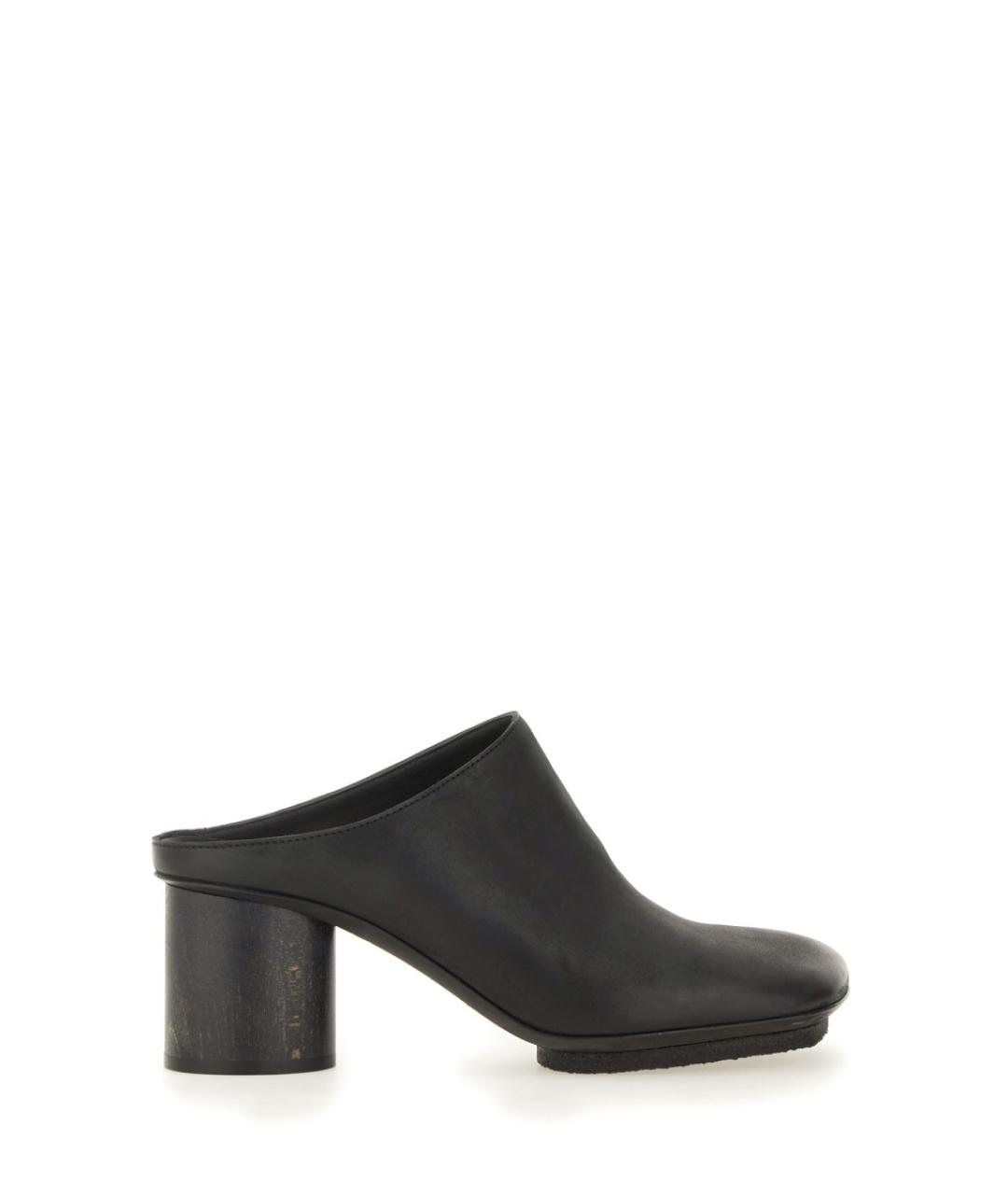 UMA WANG Черные кожаные туфли, фото 1