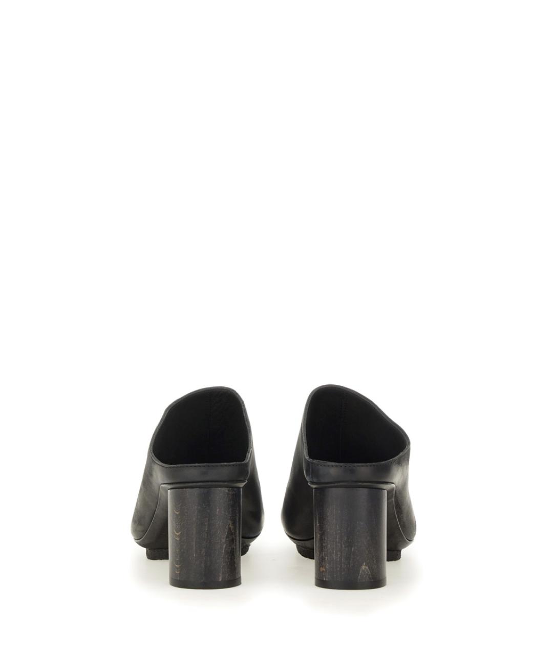 UMA WANG Черные кожаные туфли, фото 4