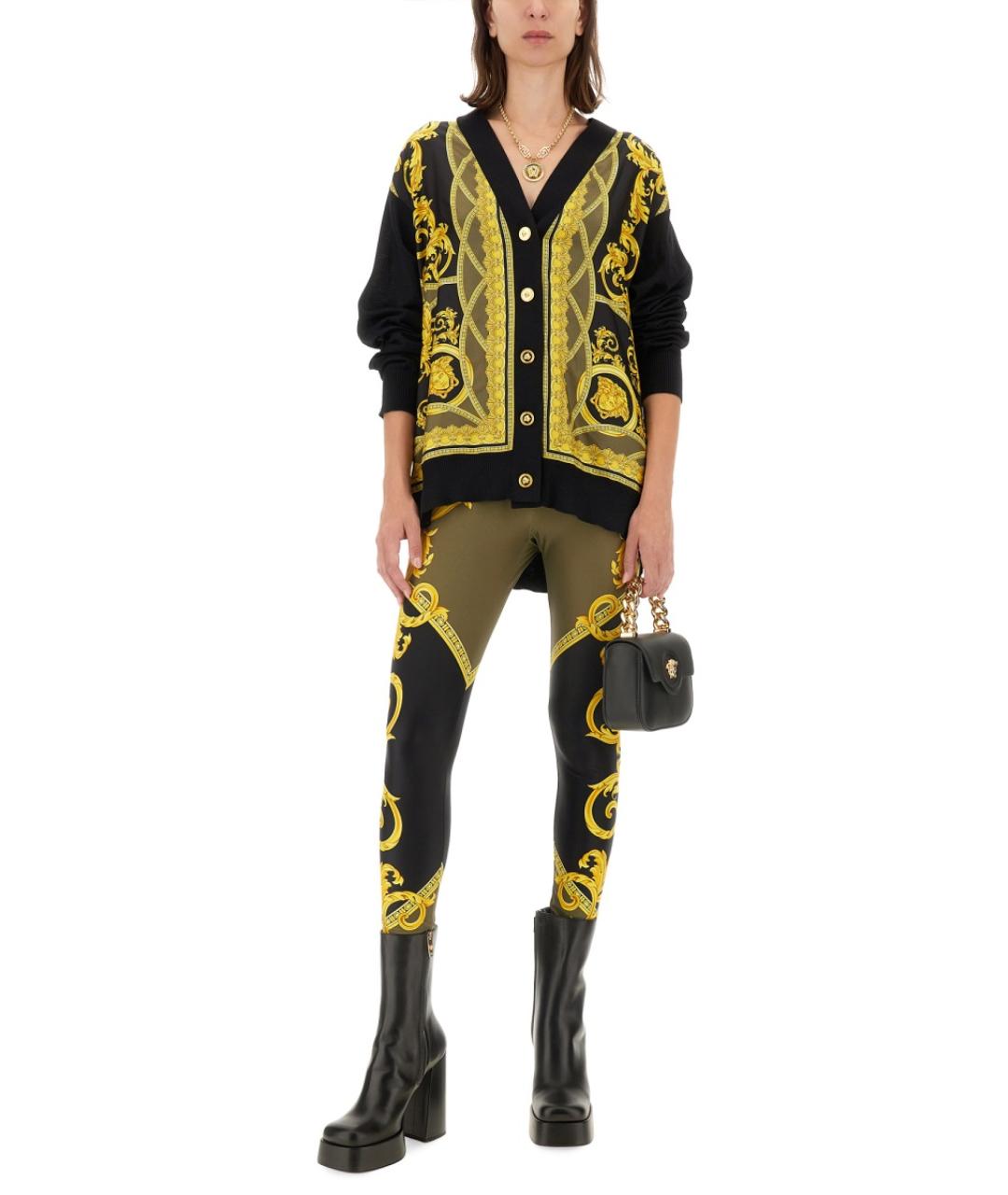 VERSACE Мульти полиамидовые леггинсы и велосипедки, фото 3