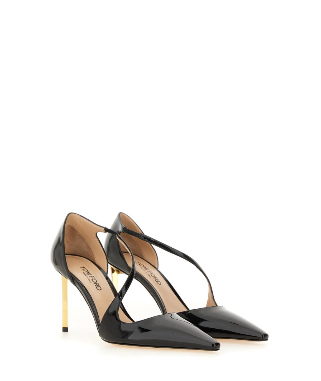 TOM FORD Черные кожаные туфли, фото 2