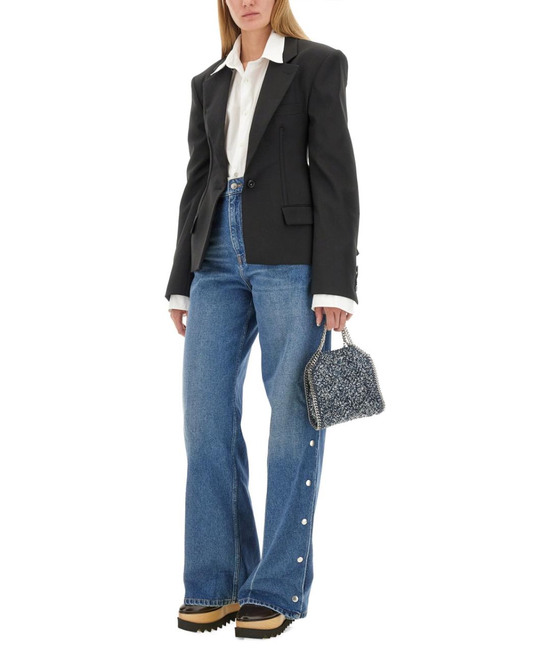 STELLA MCCARTNEY Синие хлопковые прямые джинсы, фото 3