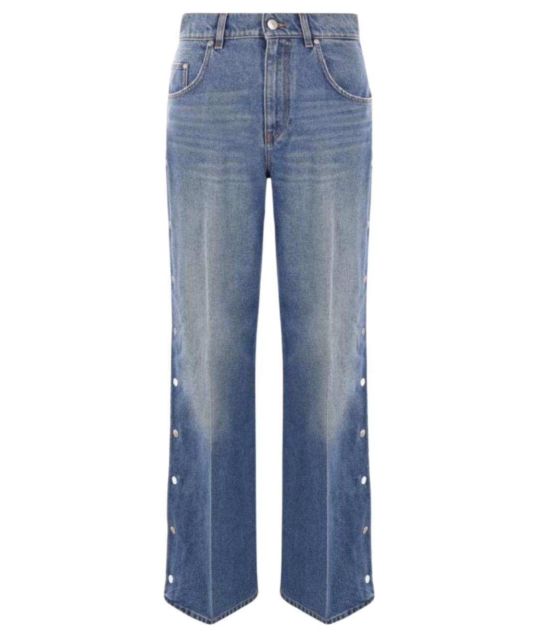 STELLA MCCARTNEY Синие хлопковые прямые джинсы, фото 1