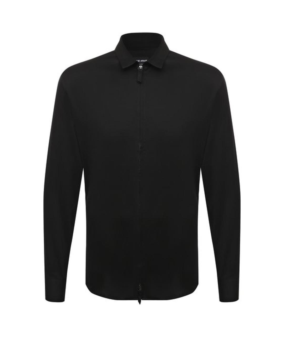 GIORGIO ARMANI Синяя хлопковая кэжуал рубашка, фото 1