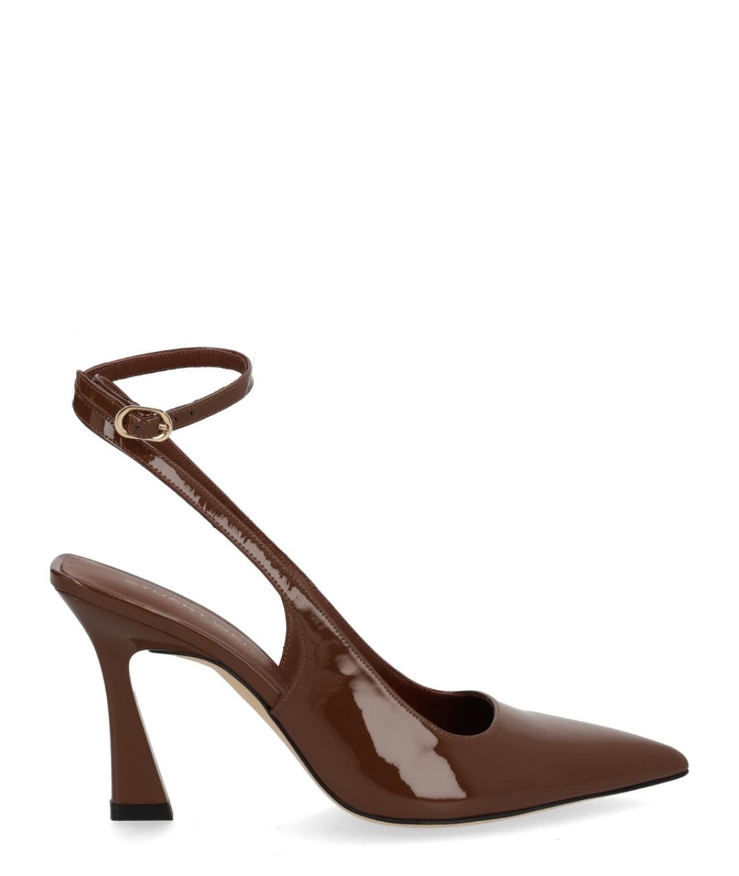STUART WEITZMAN Коричневые кожаные туфли, фото 1