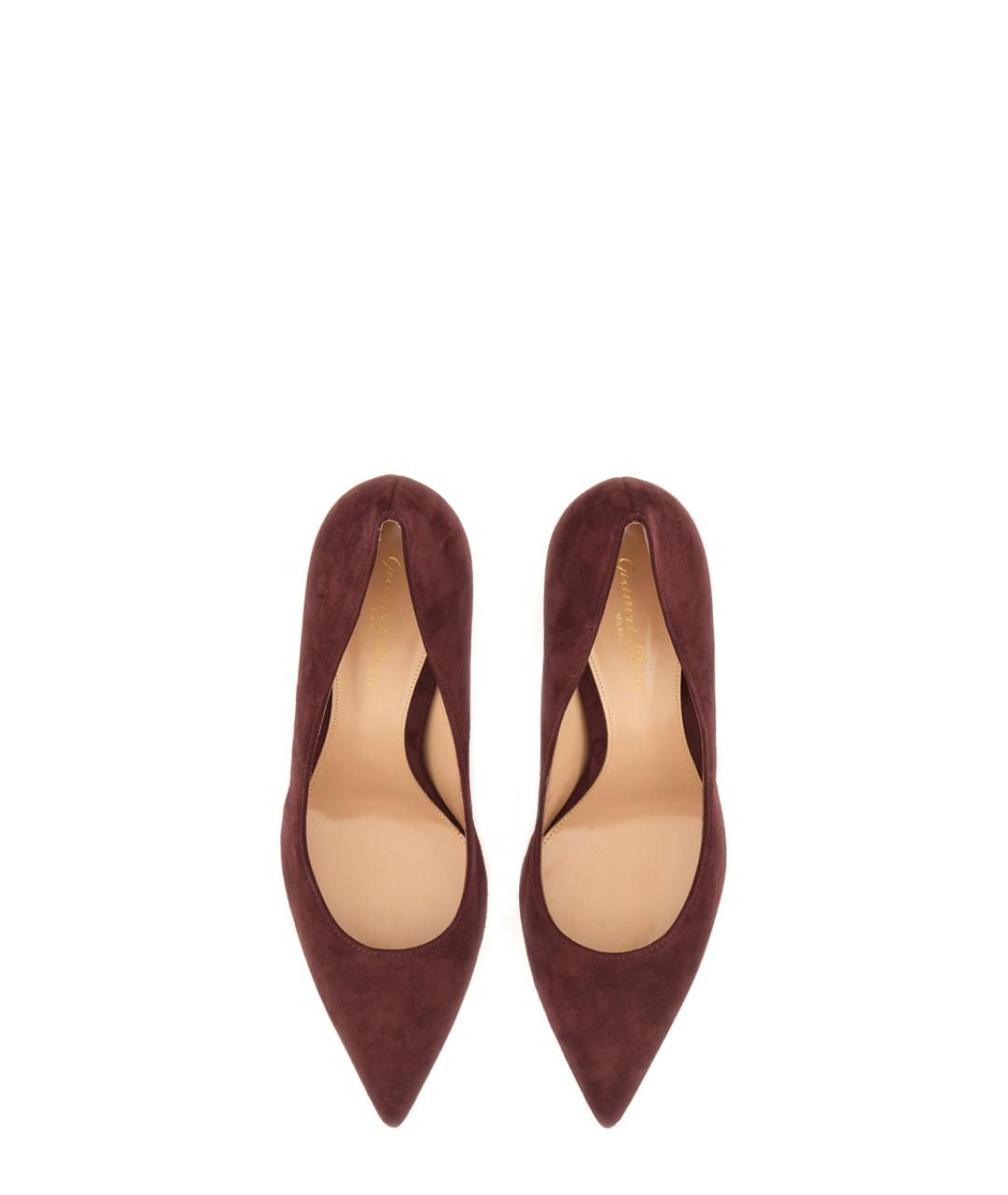 GIANVITO ROSSI Коричневые кожаные туфли, фото 2