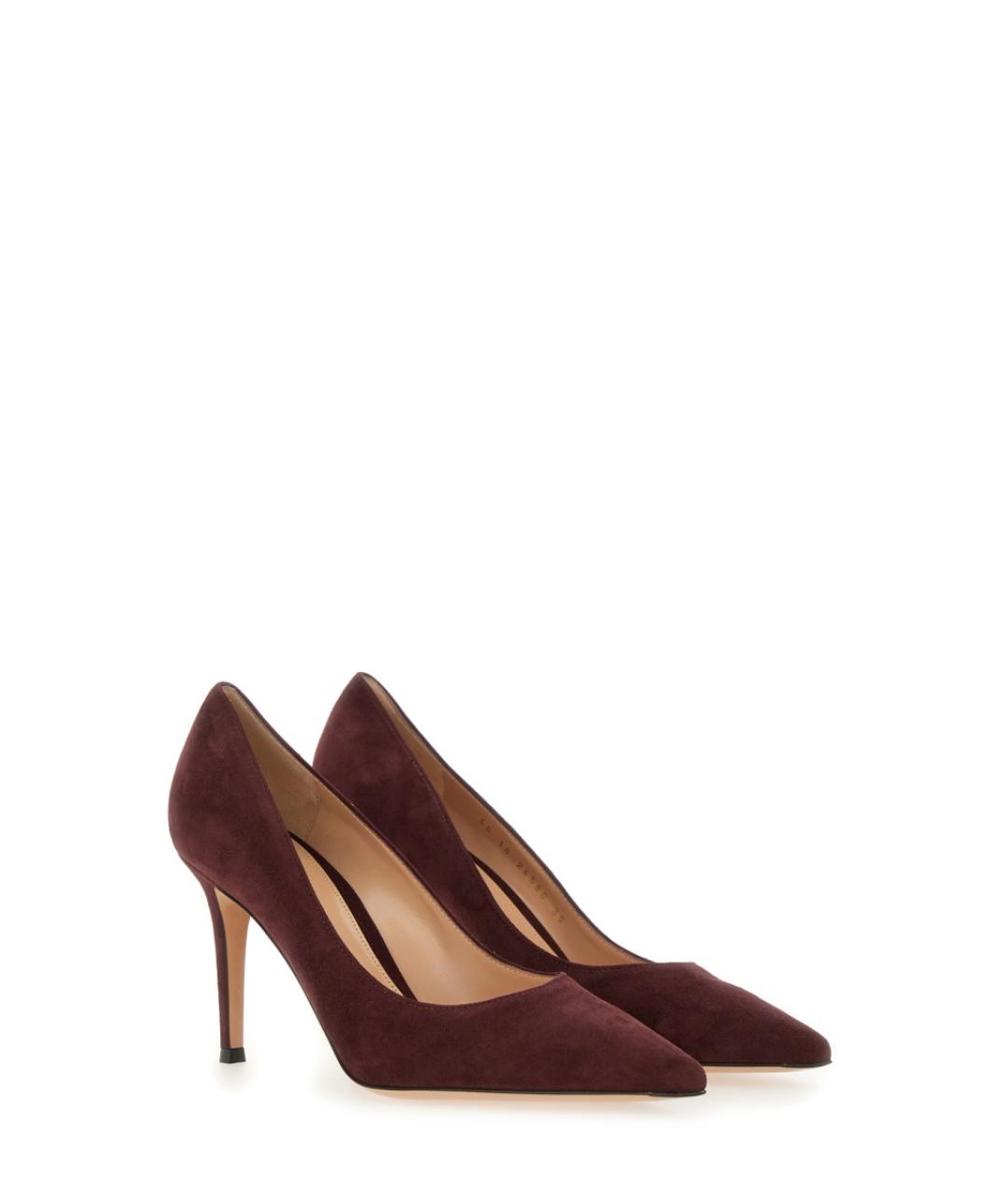 GIANVITO ROSSI Коричневые кожаные туфли, фото 3