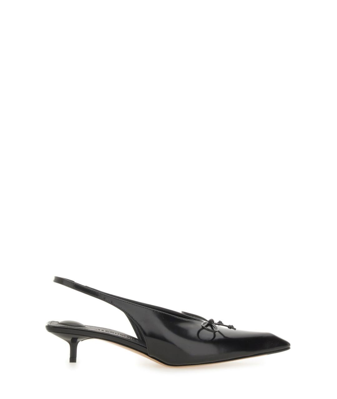 JACQUEMUS Черные кожаные туфли, фото 1