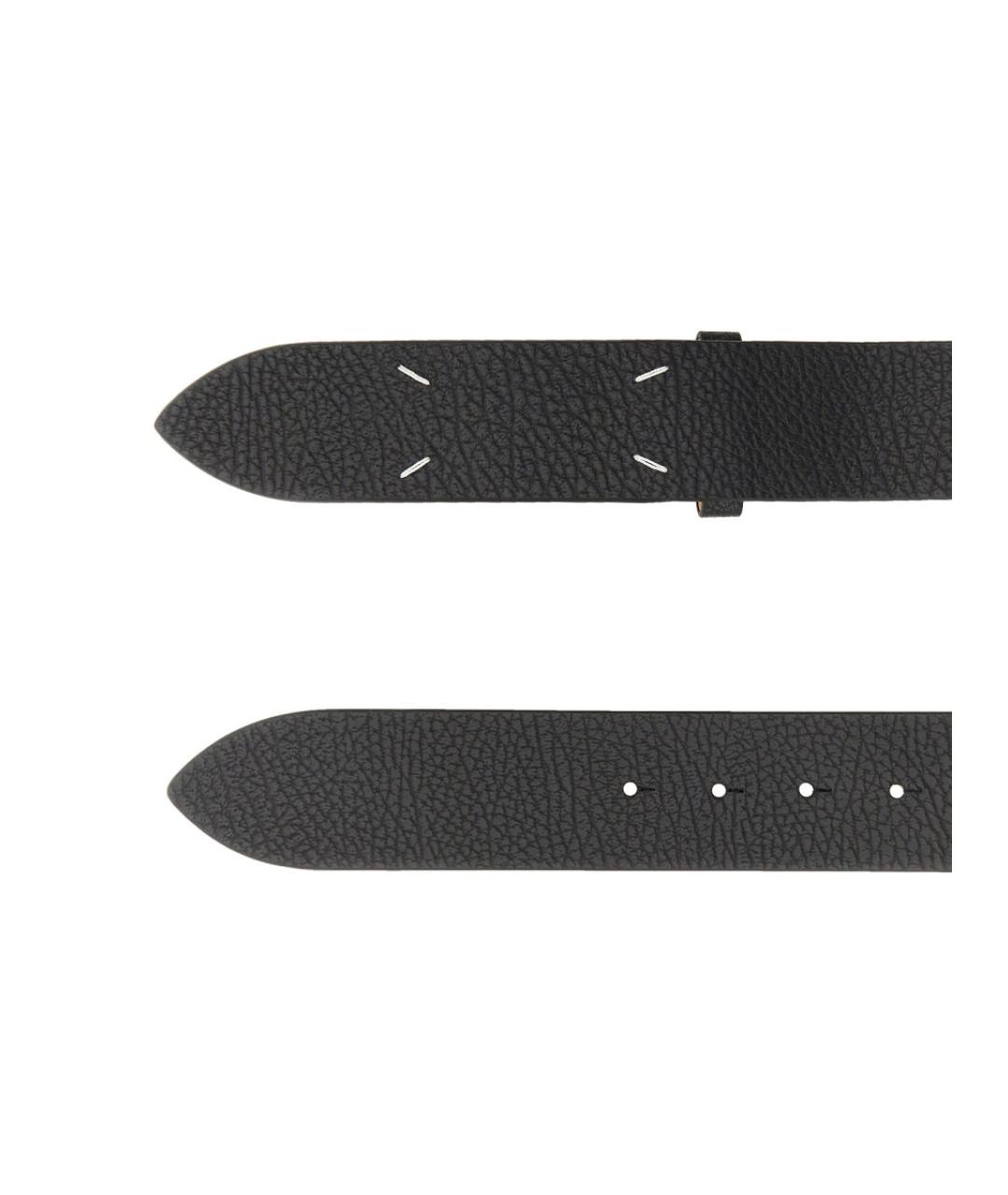 MAISON MARGIELA Черный кожаный ремень, фото 3