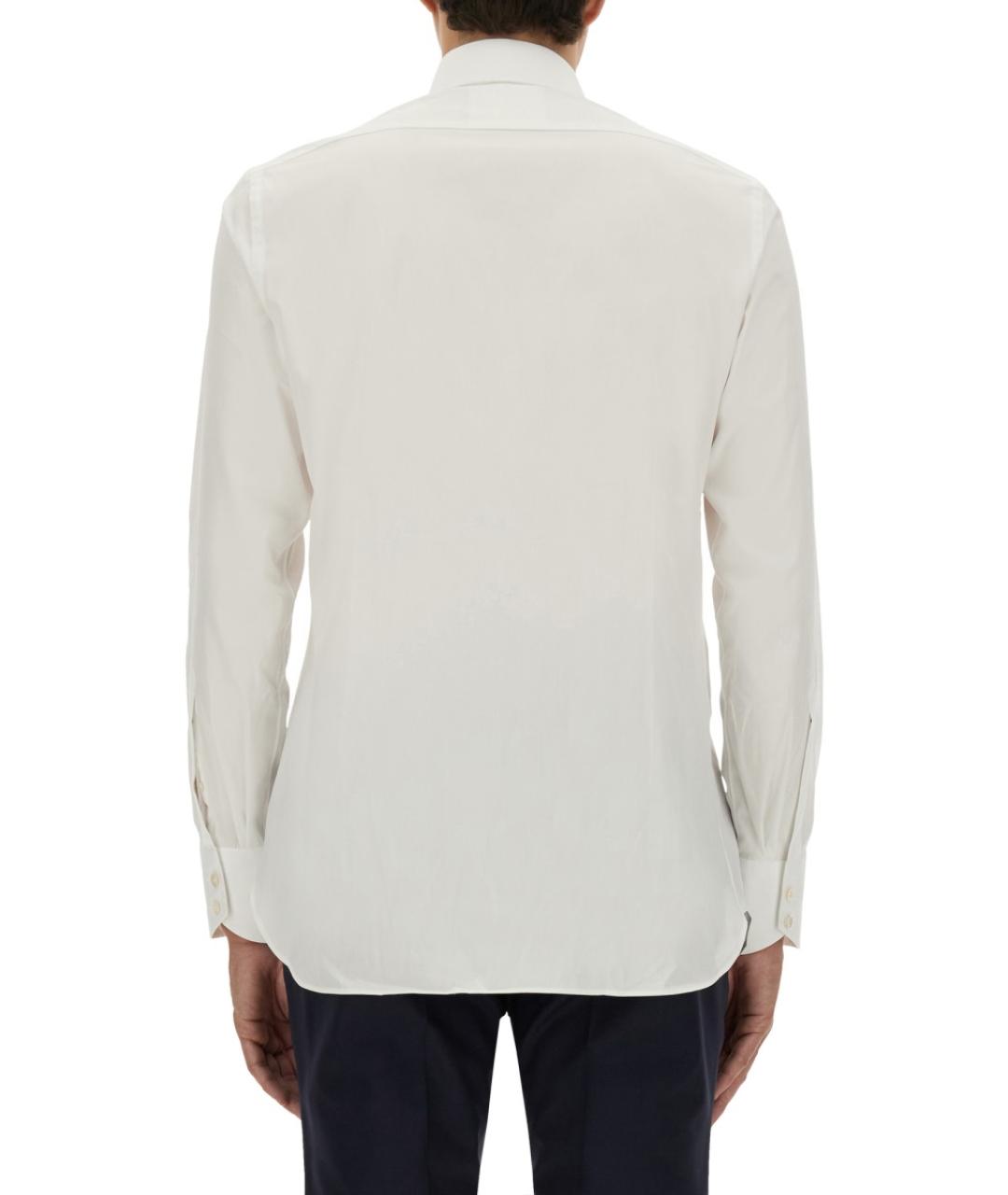 TOM FORD Белая хлопковая классическая рубашка, фото 4