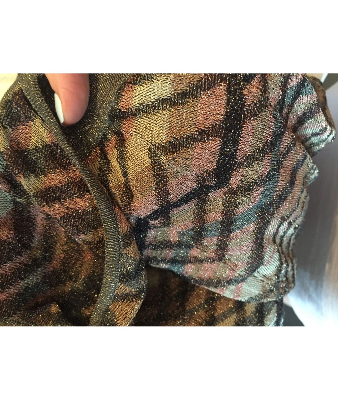 M MISSONI Коричневое повседневное платье, фото 3