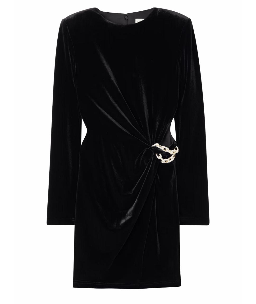 SELF-PORTRAIT Черное полиэстеровое повседневное платье, фото 1