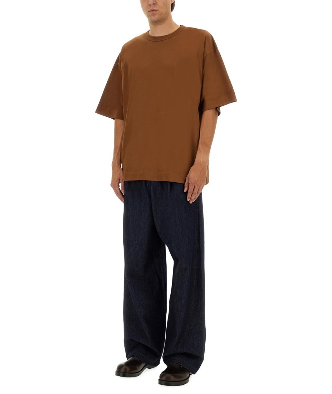 DRIES VAN NOTEN Синие хлопковые повседневные брюки, фото 3