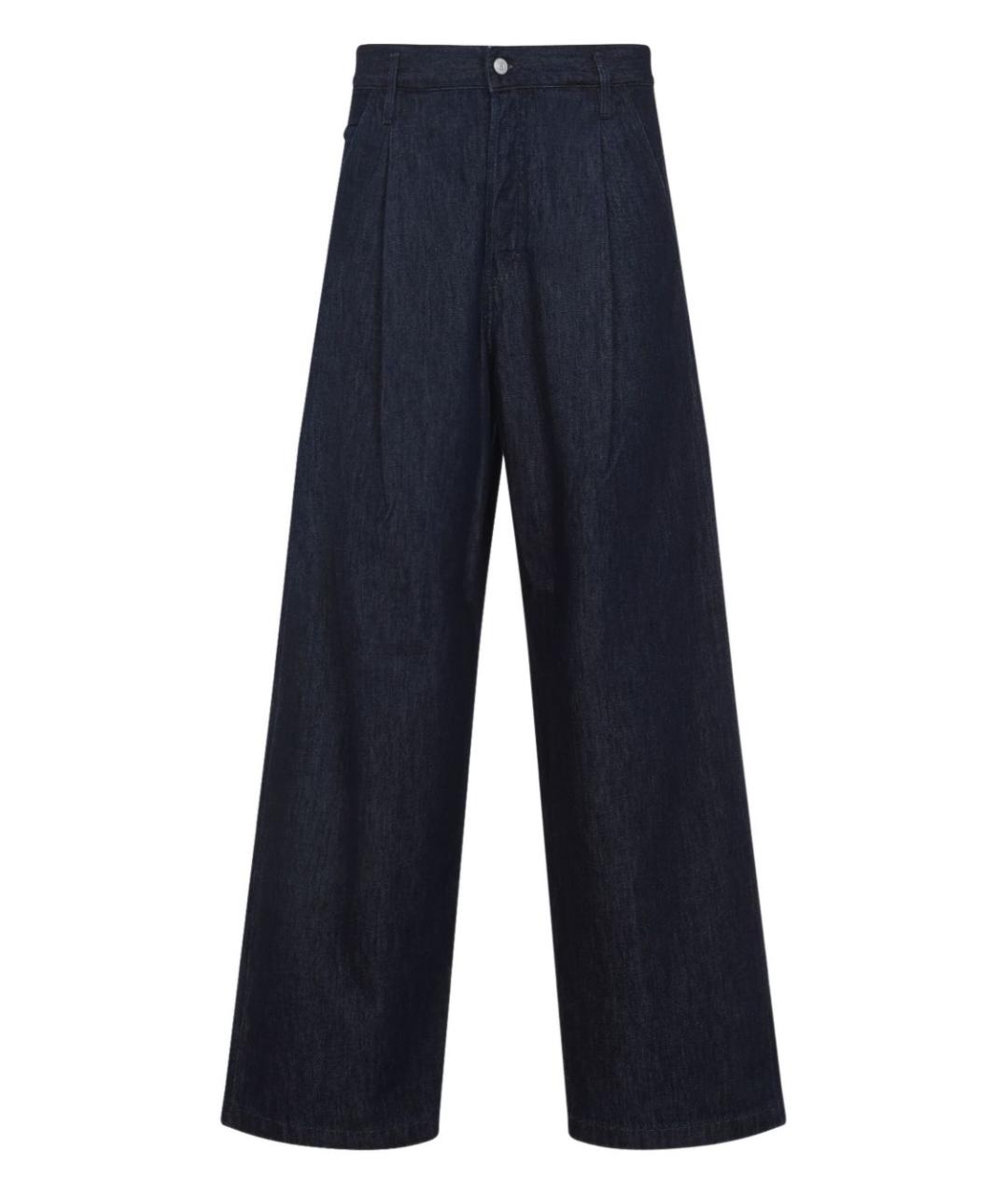 DRIES VAN NOTEN Синие хлопковые повседневные брюки, фото 1