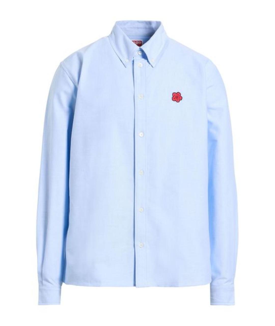 KENZO Голубая хлопковая кэжуал рубашка, фото 1
