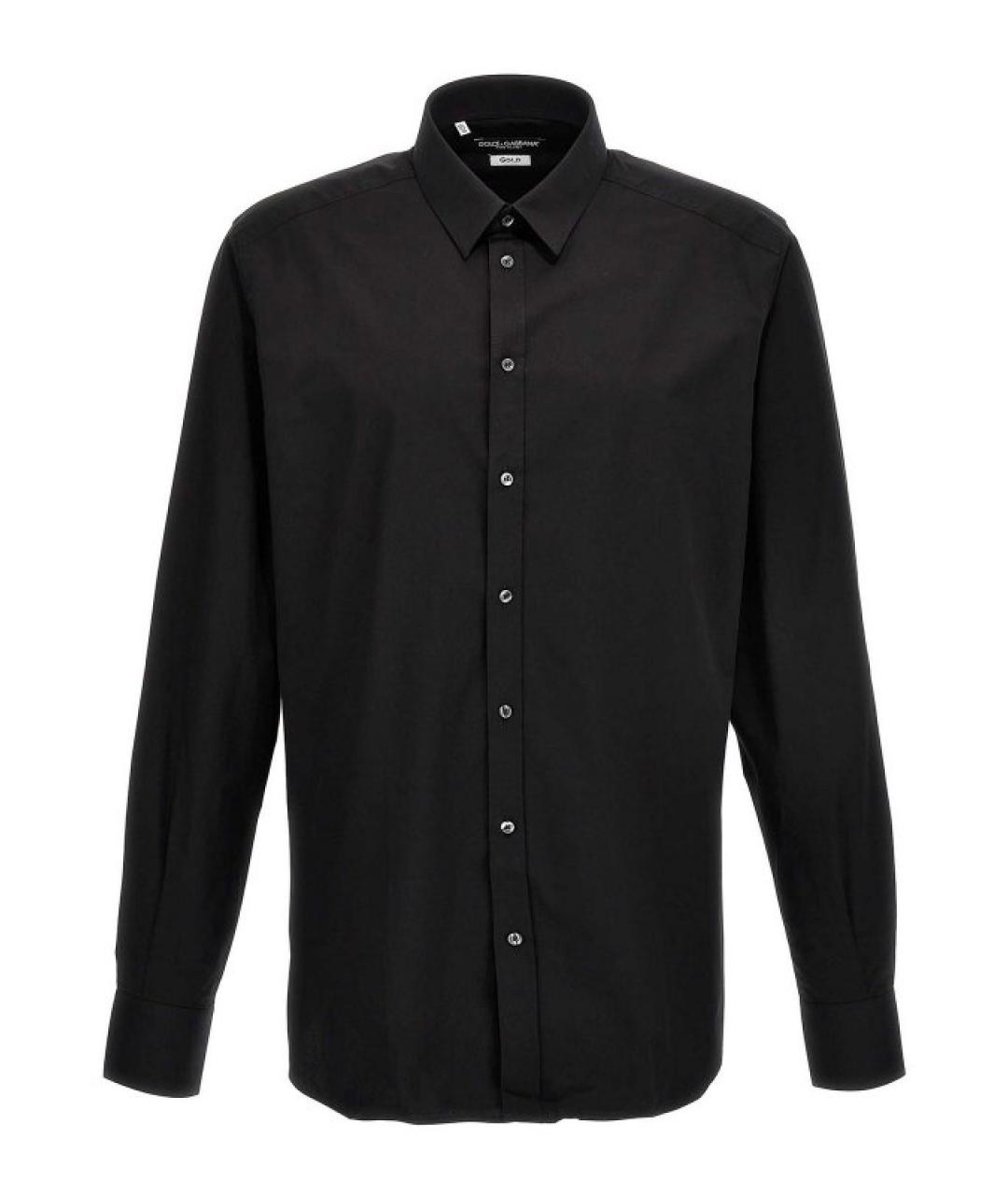 DOLCE&GABBANA Черная хлопковая кэжуал рубашка, фото 1