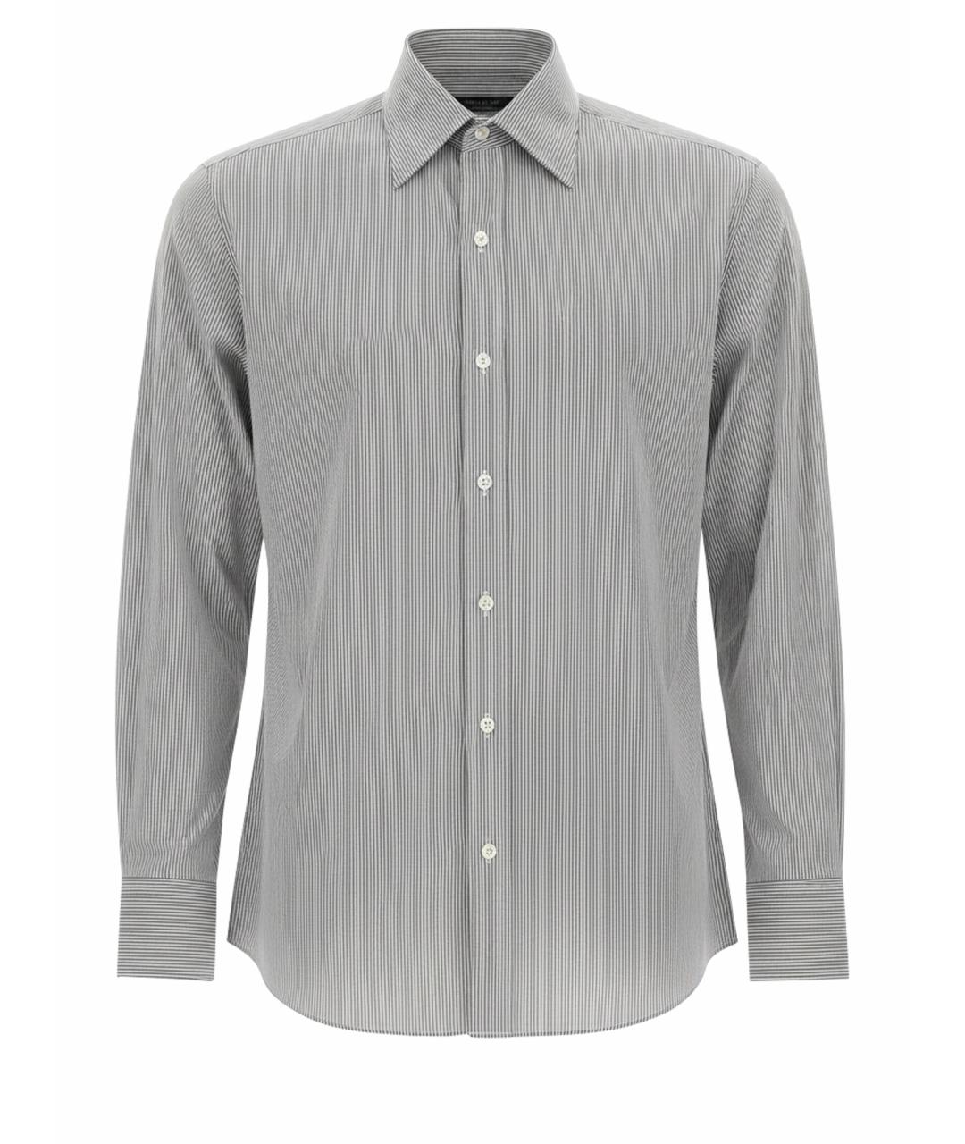 TOM FORD Серая хлопковая кэжуал рубашка, фото 1