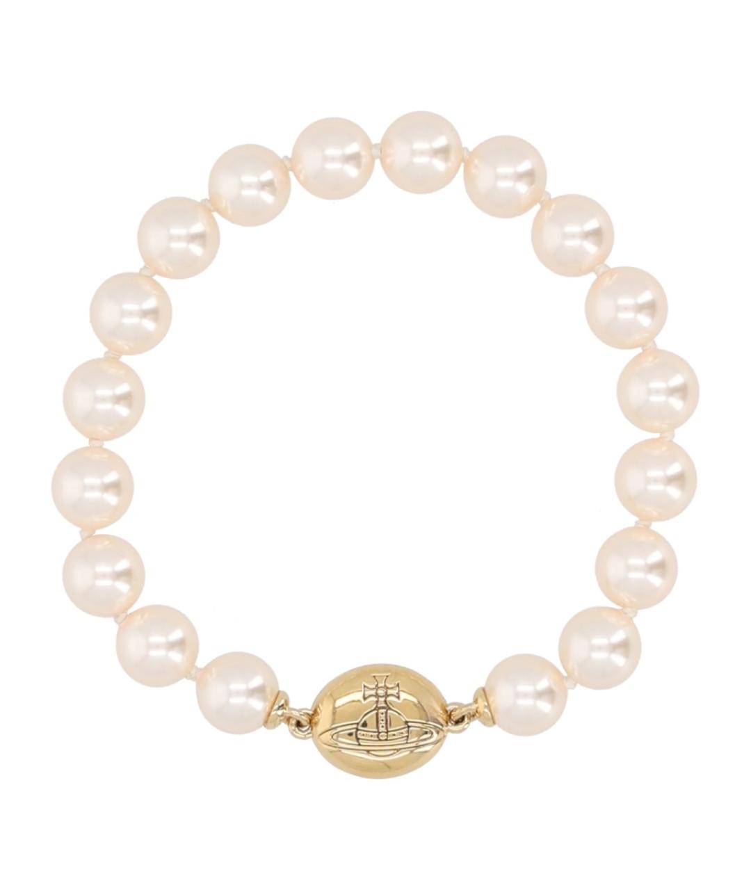 VIVIENNE WESTWOOD Белый латунный браслет, фото 1