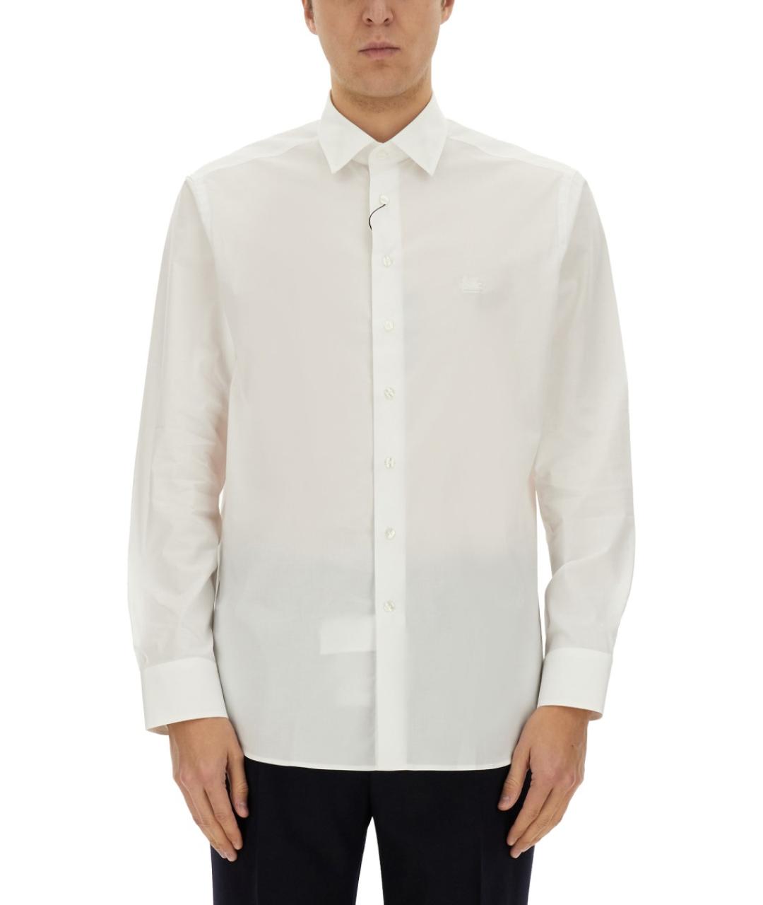 ETRO Белая хлопковая кэжуал рубашка, фото 2