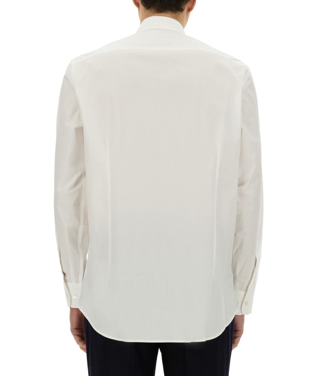 ETRO Белая хлопковая кэжуал рубашка, фото 4