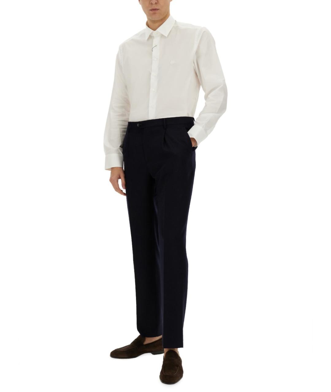 ETRO Белая хлопковая кэжуал рубашка, фото 3