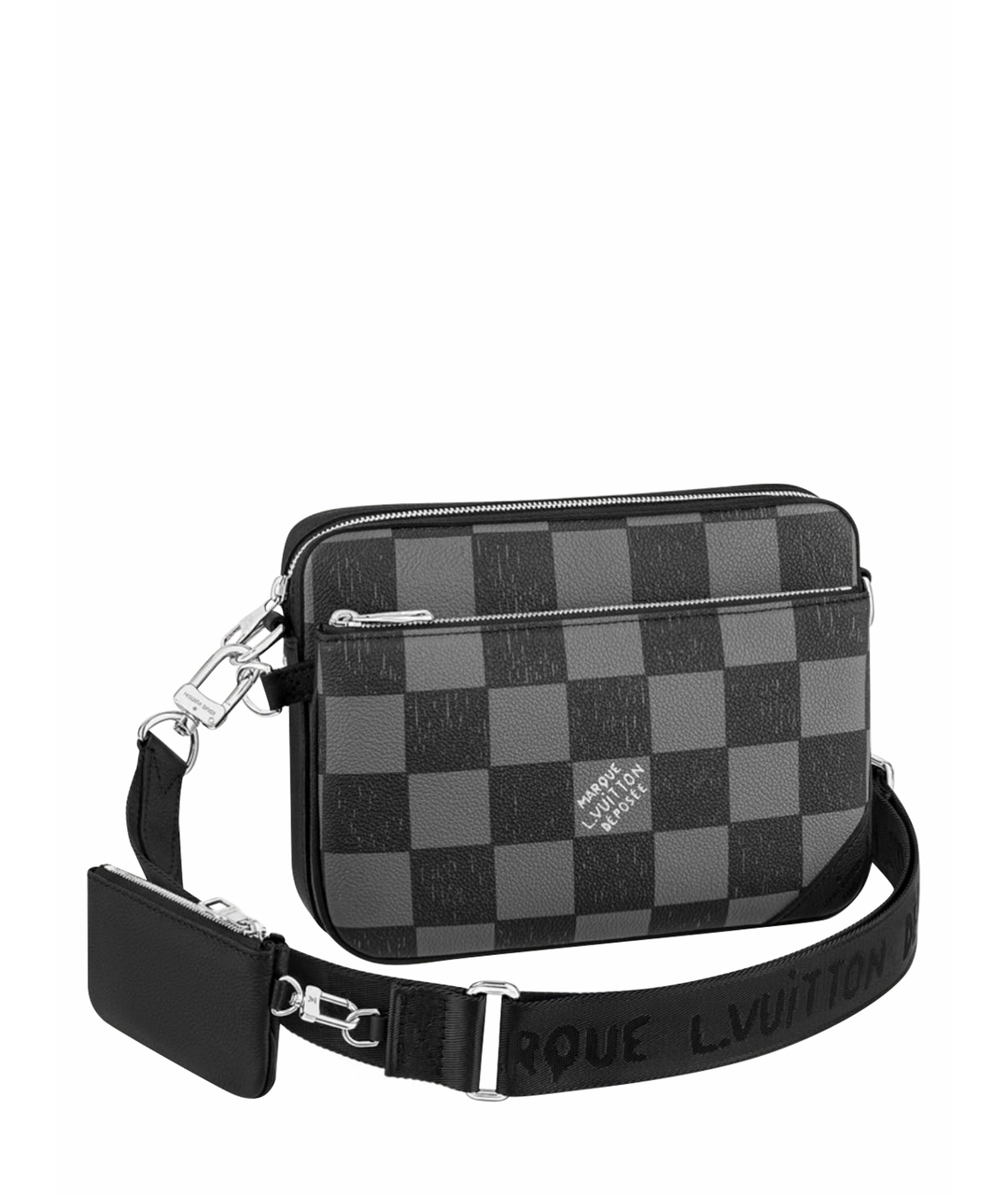 N80401 Louis Vuitton Damier Checkerboard Trio Messenger Bag