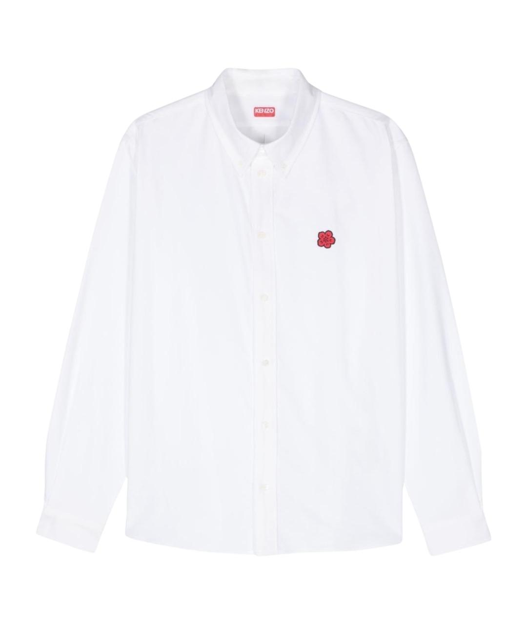 KENZO Белая хлопковая кэжуал рубашка, фото 1