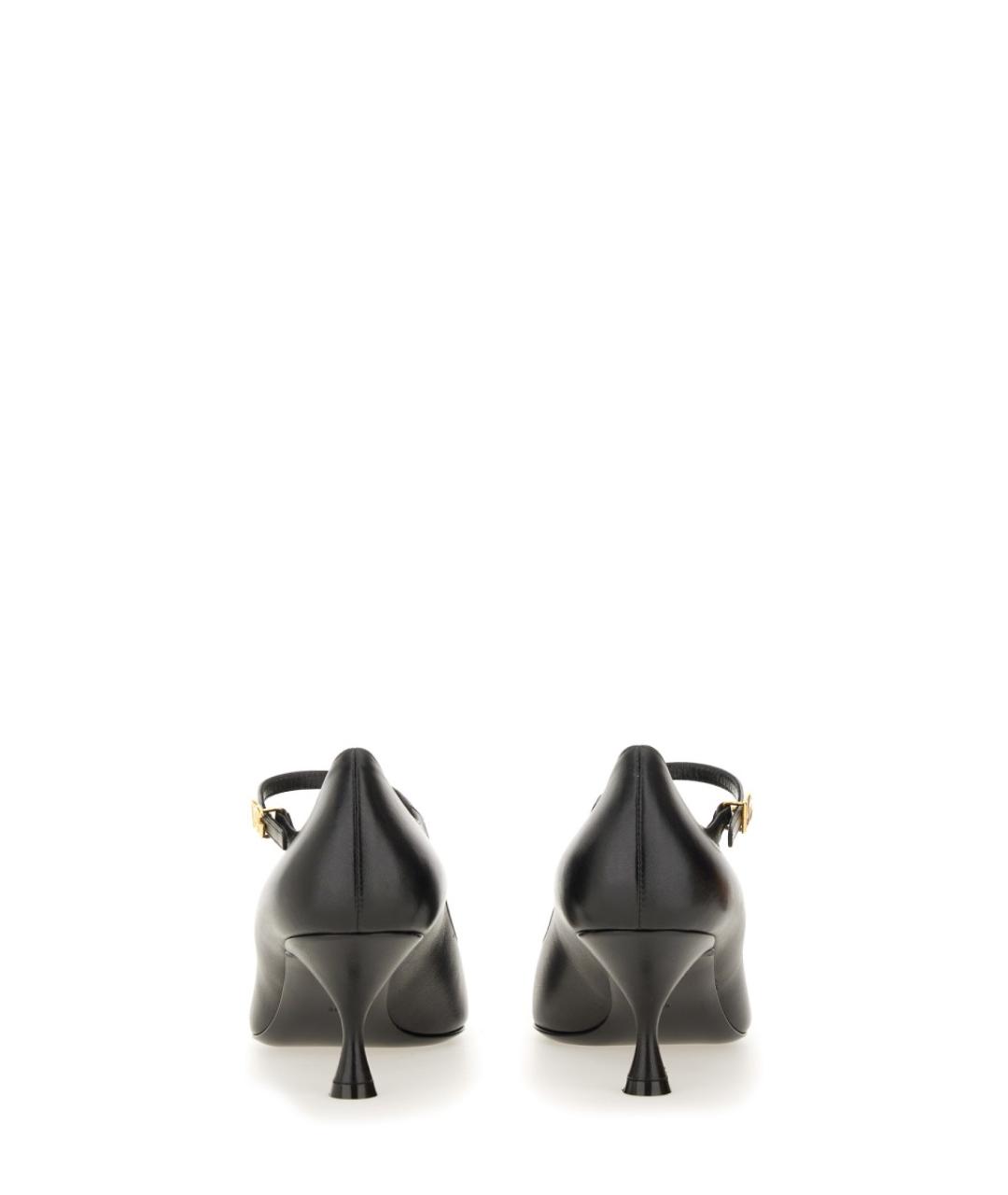 DOLCE&GABBANA Черные кожаные туфли, фото 3