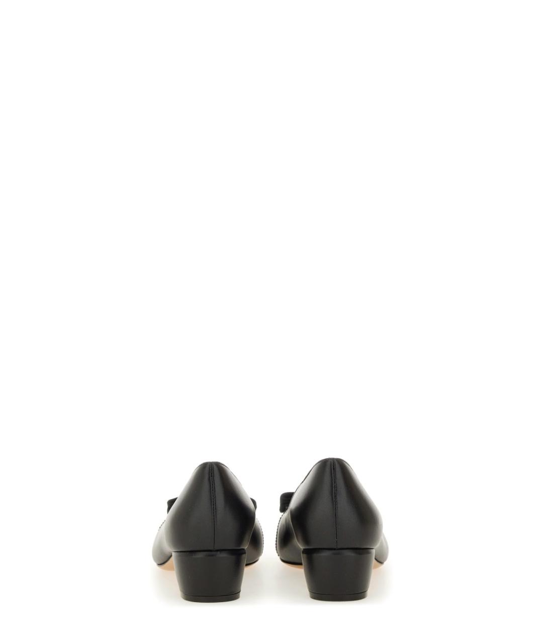 FERRAGAMO Черные кожаные туфли, фото 3