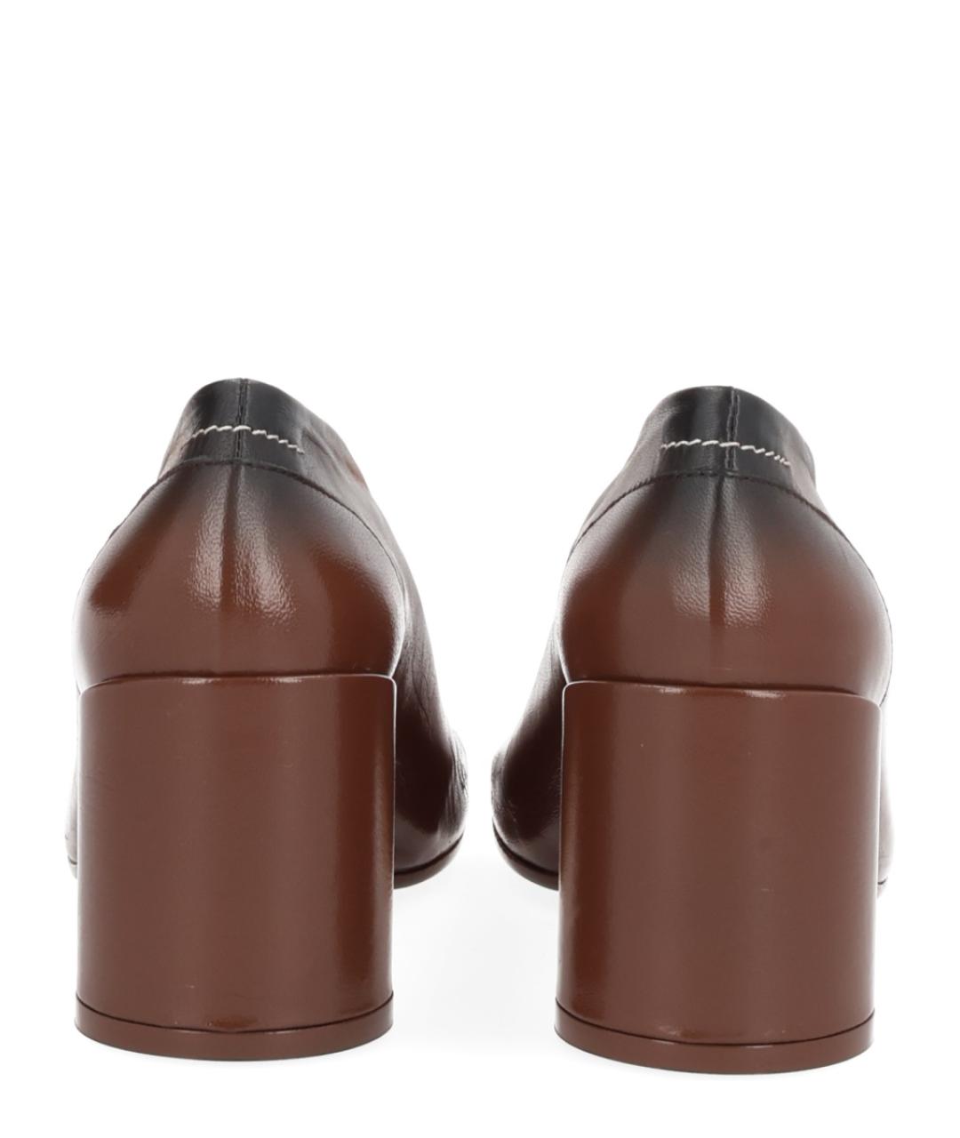 MM6 MAISON MARGIELA Коричневые кожаные туфли, фото 4