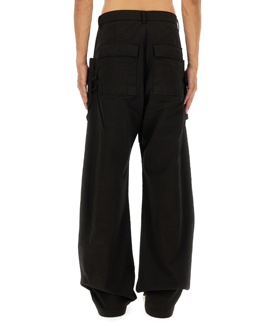 RICK OWENS DRKSHDW Черные хлопковые повседневные брюки, фото 4
