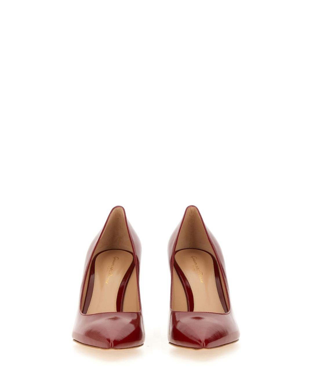 GIANVITO ROSSI Красные кожаные туфли, фото 4