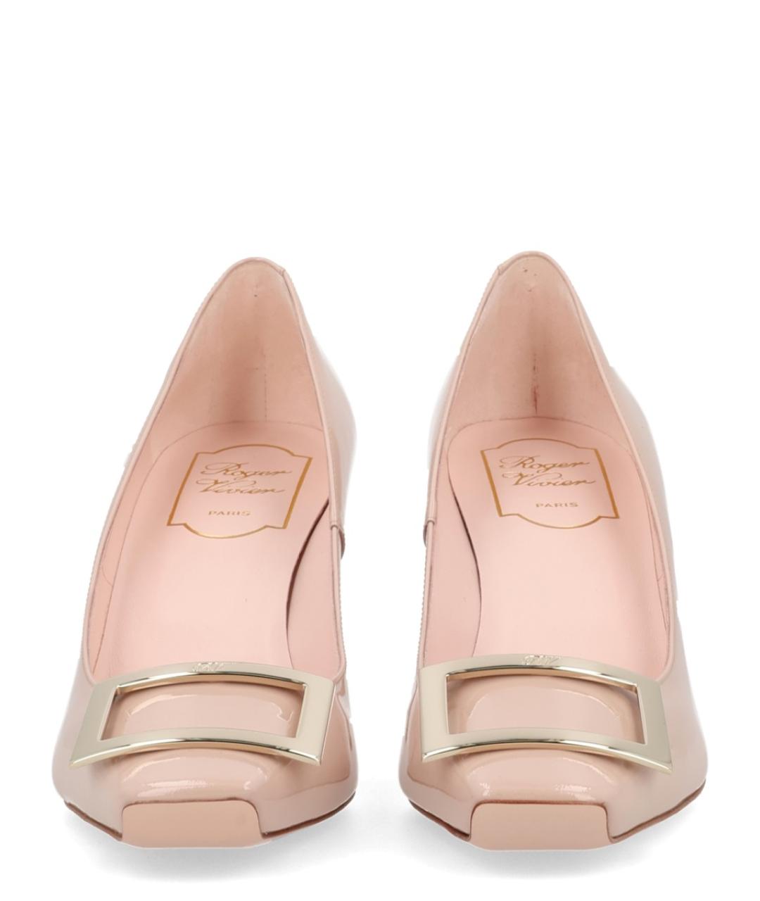 ROGER VIVIER Розовые кожаные туфли, фото 3